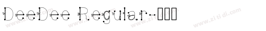 DeeDee Regular字体转换